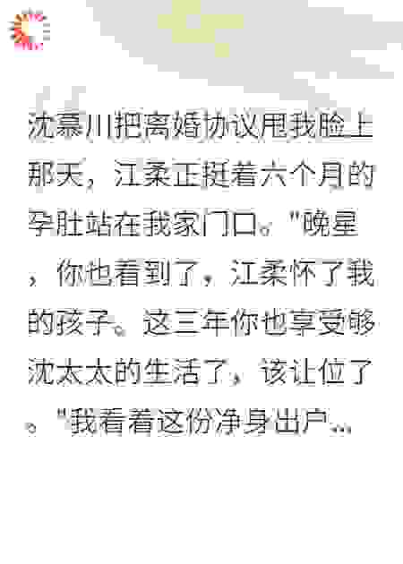 前夫带白月光分家产，我笑着签离婚