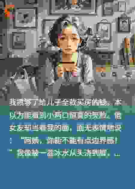 给儿子全款买房，女友：你真有边界感！