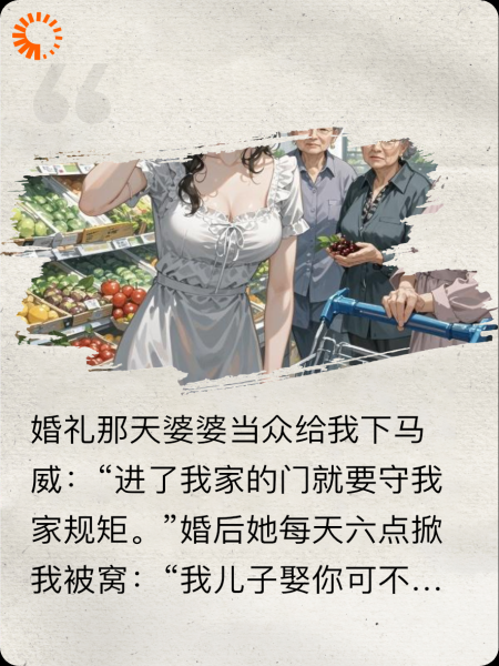 恶婆婆，弄不死你就弄疯你