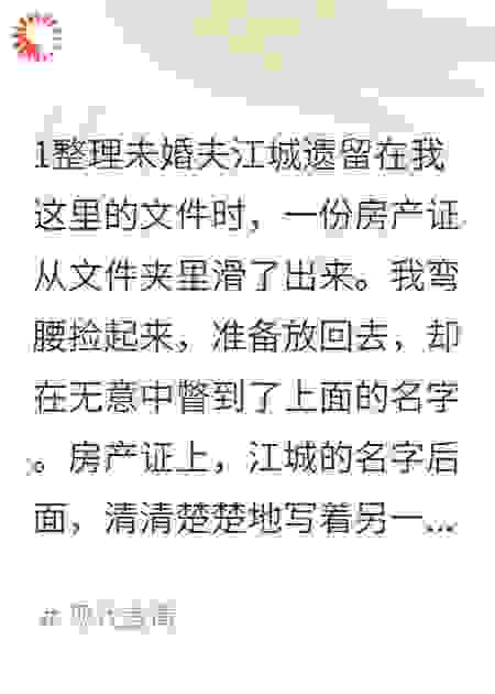 未婚夫的隐婚妻子是我同事