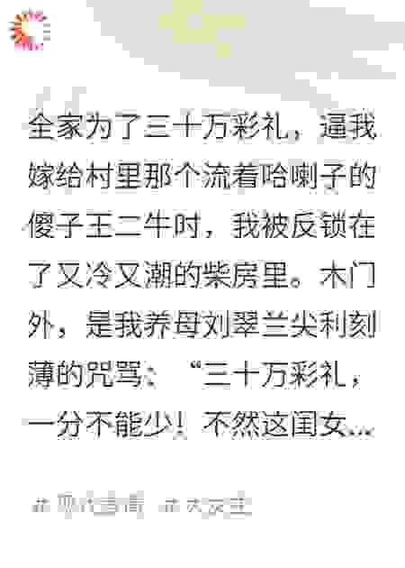 全家逼我嫁给傻子，我笑了