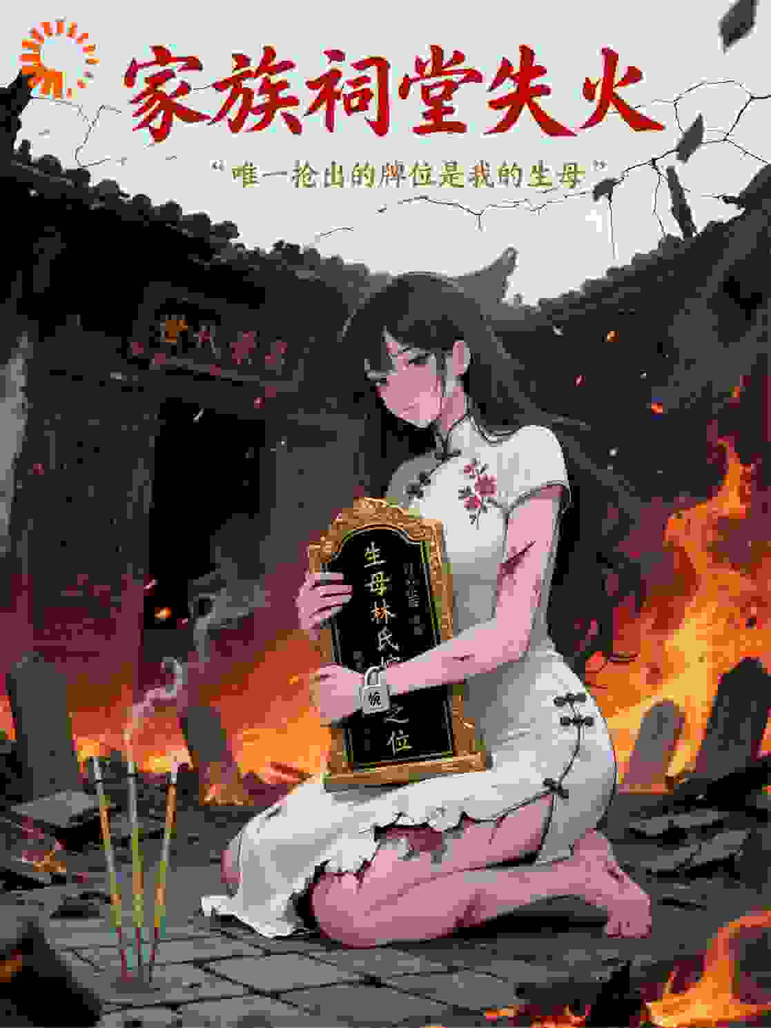 家族祠堂失火，唯一抢出的牌位是我的生母