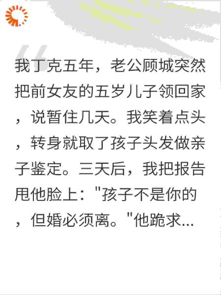 丁克老公带回前女友儿子，我笑着拿出他三年的转账记录