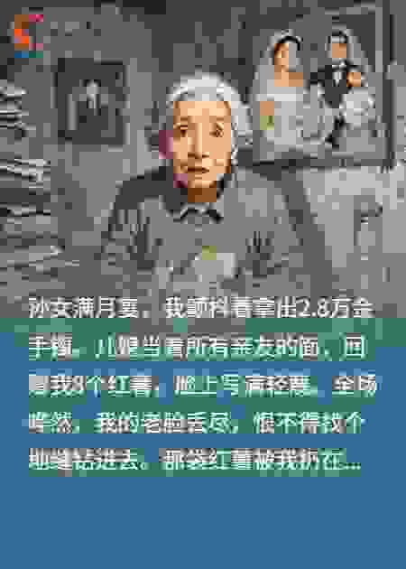 我送孙女万元金镯，恶媳回我8个红薯