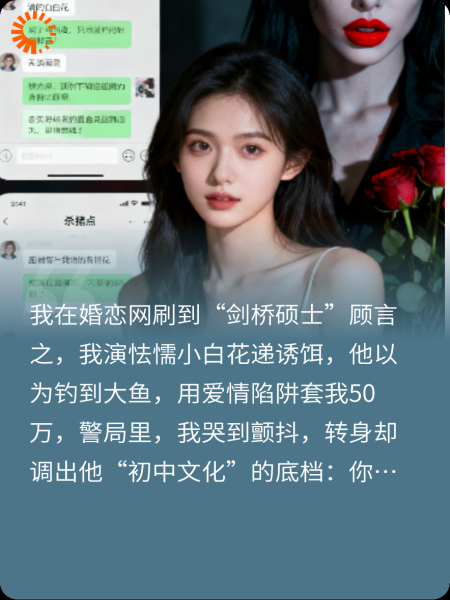 遭遇杀猪盘？渣男，你才是猎物哦