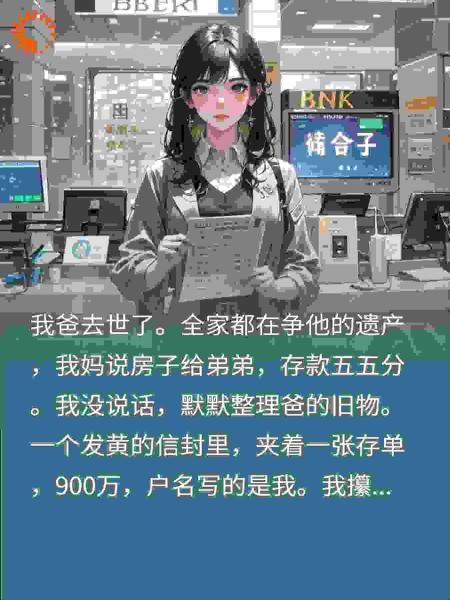 逼我分遗产，我独吞九百万，全家傻眼