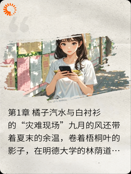 夏日气泡与他的白衬衣
