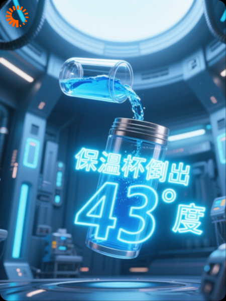 保温杯倒出43度