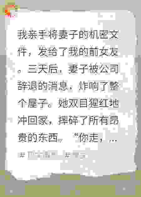 背叛妻子的我，三天后倾家荡产