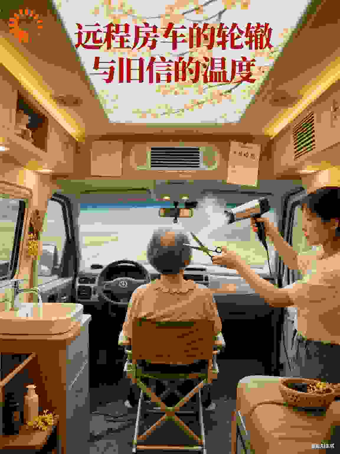 远程房车的轮辙与旧信的温度​