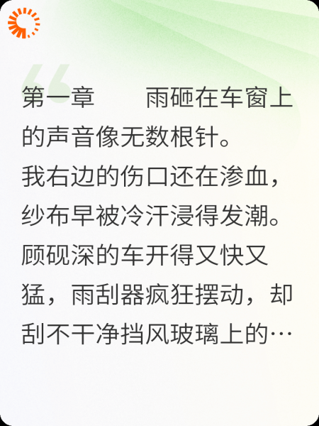 顾砚深，我不陪你玩了