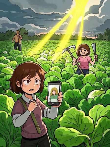 闺蜜挖我家白菜赚流量，却埋了她自己