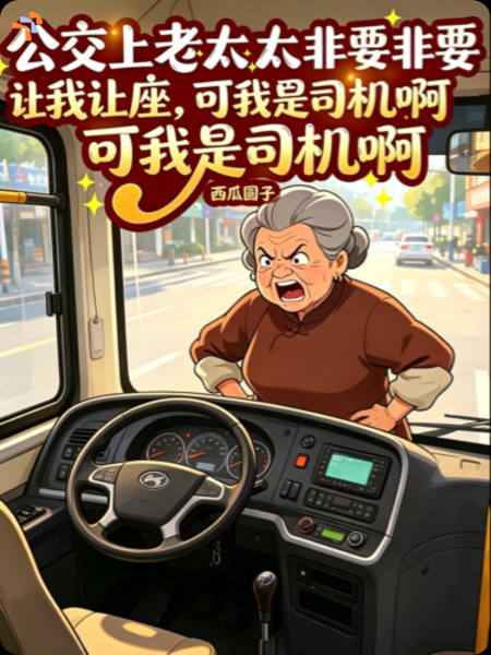 公交上老太太非要我让座，可我是司机啊