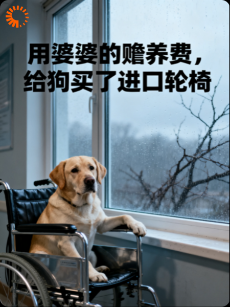 我把瘫痪婆婆送进养老院，用省的钱给宠物狗买了轮椅