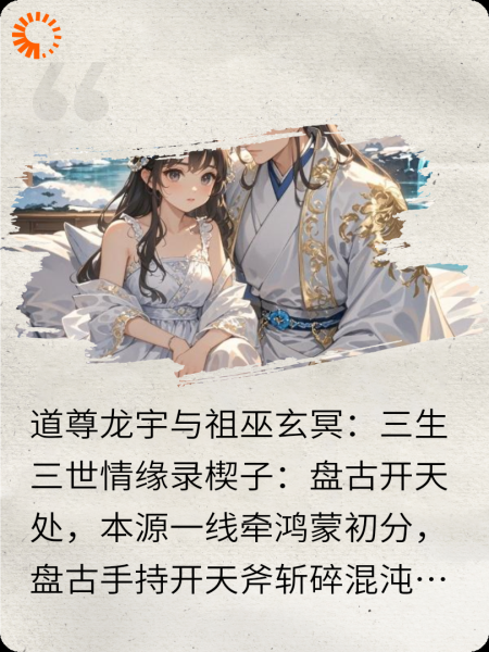 道尊龙宇与祖巫玄冥三生三世情缘